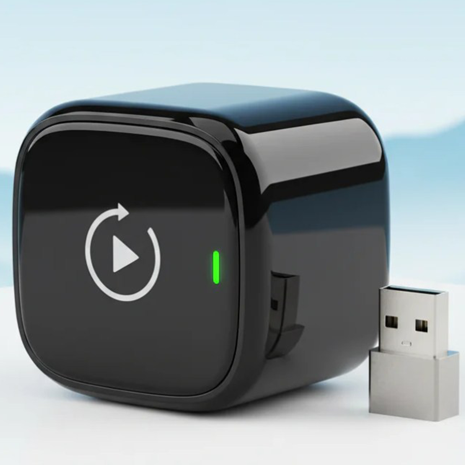 Bluetooth Dual Connection Wireless Vehicle Infotainment Dongle, Plug-And-Play Wired To Wireless Car Media Converter